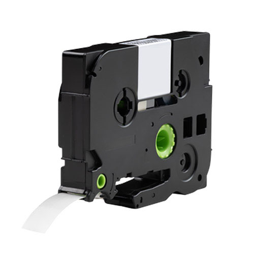 Brother TZe-136 compatible labeltape, green on clear, 12mm x 8m